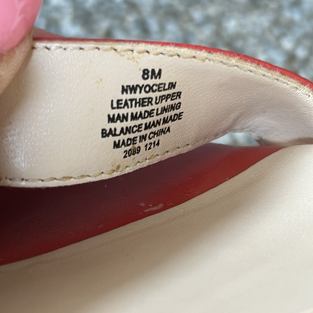 Nine West Leather Sandals in Dark Coral - Picture 10 of 10